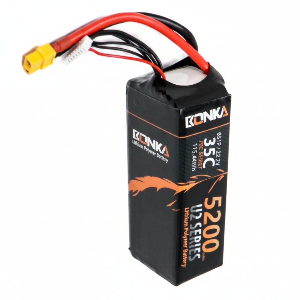 22.2V 5200mAh 35C 6S LiPo Battery Pack XT60