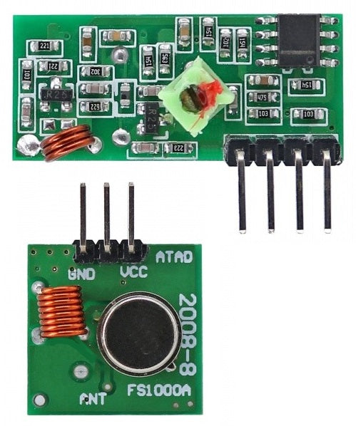 433Mhz RF Transmitter And Receiver Link