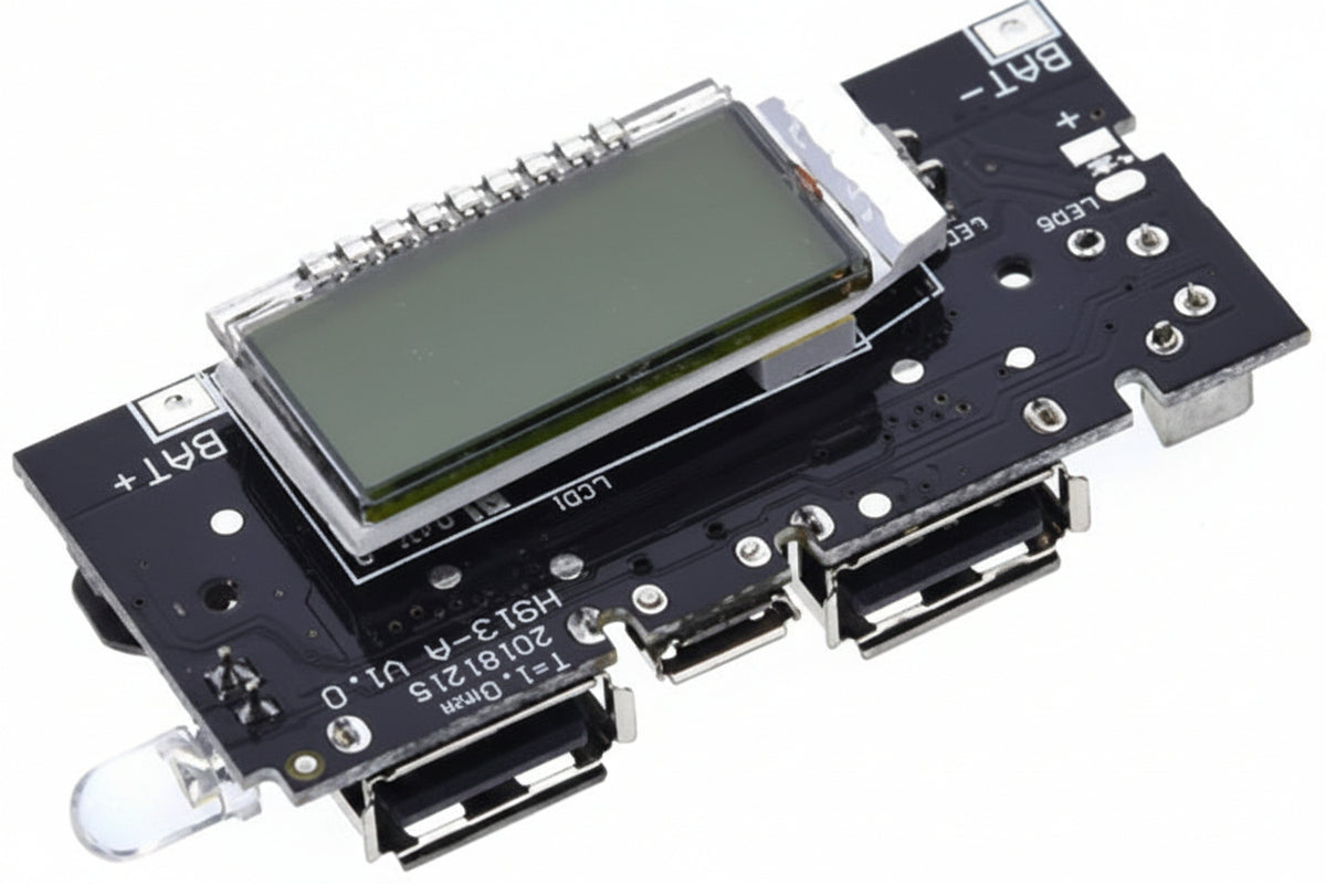 Mobile Power Boost DIY 18650 Lithium Battery Digital Dual