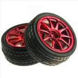 Rubber Wheels 65x26mm (2 Pack)
