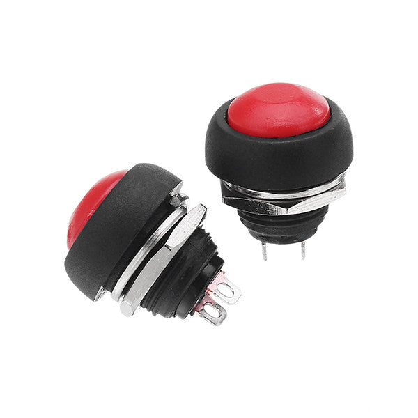 Waterproof Momentary Pushbutton-RED