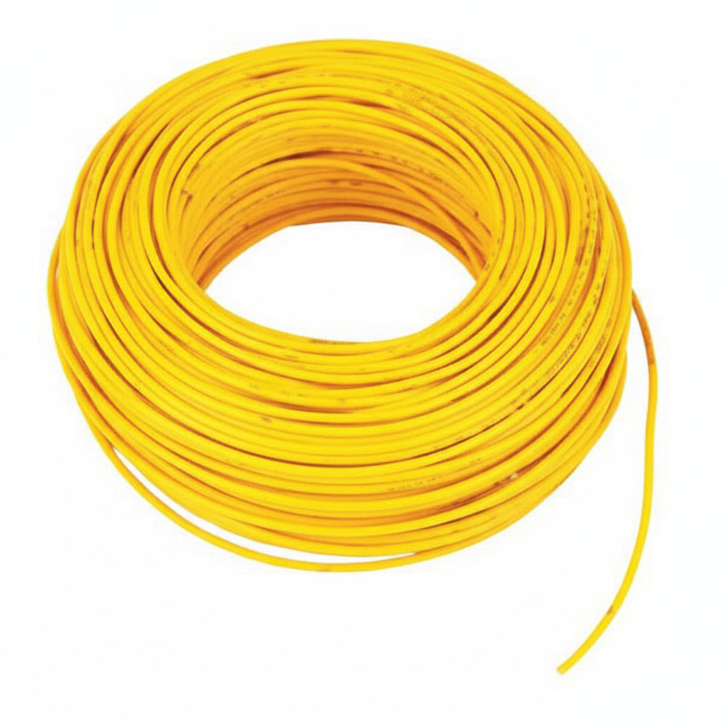 Yellow Stranded Insulated Project Wire - 1 Metre