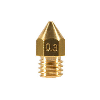 0.3/1.75mm MK8 Brass Extruder Print Head Nozzle