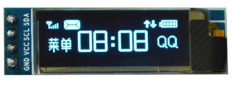 0.91" OLED 128x32- Blue backlight