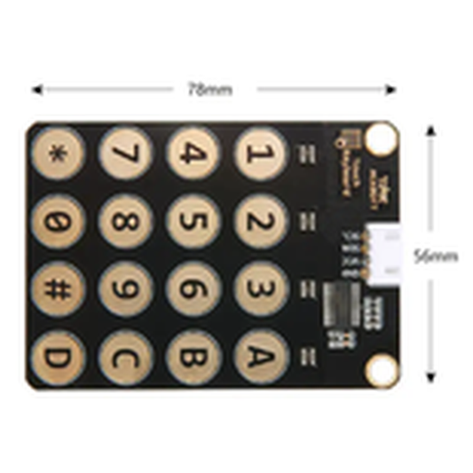 ACEBOTT Large Capacitive Touch 4*4 Matrix Keypad Module Easy-Plug Compatible with ESP32/Arduino