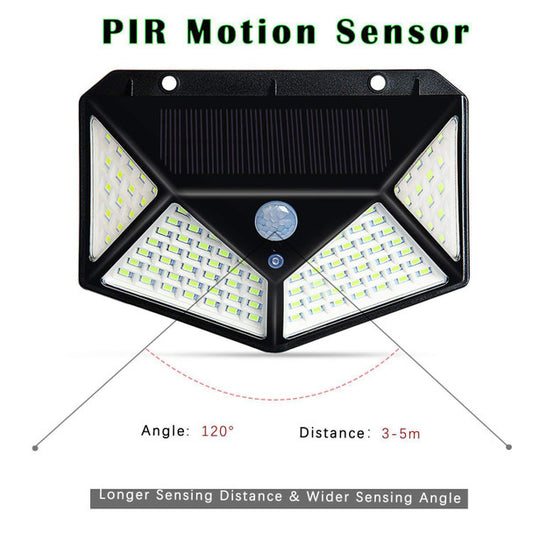 208LED Single Crystal Solar Body Sensing Outdoor Lamp
