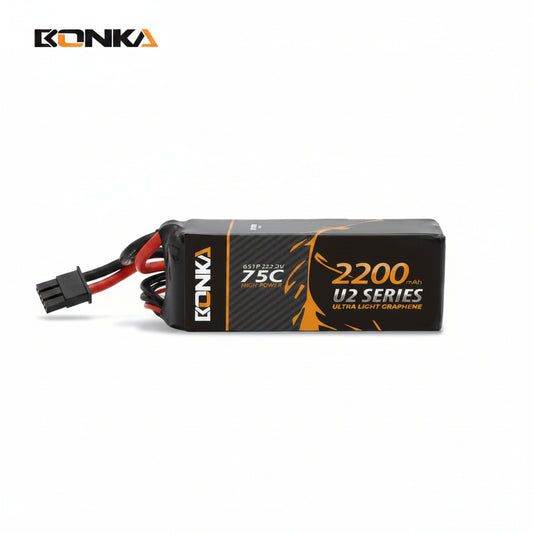 22.2V 2200mAh 75C 6S LiPo Battery Pack XT60