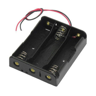 3 X AA Plastic Battery Holder