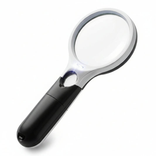 45X Handheld 3 LED Illuminated Magnifying Glass