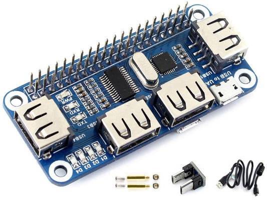 4 Port USB HUB HAT for Raspberry