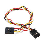 4pin 2.54mm Twist Female to Female Dupont Cable