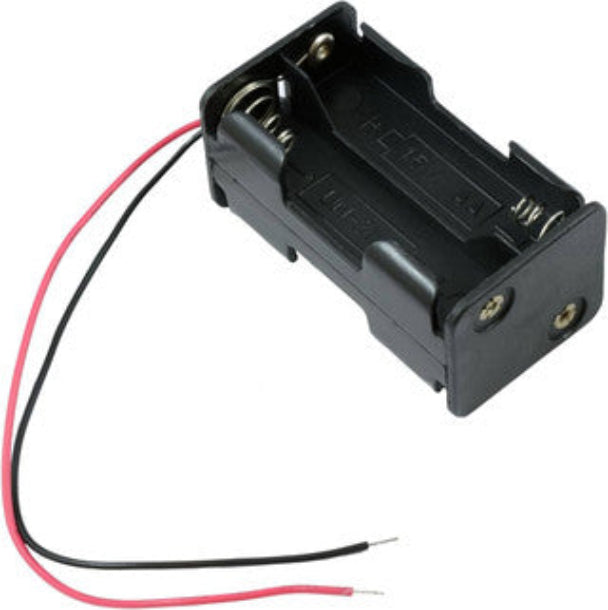 4 x AA Battery Back To Back Holder Case Box