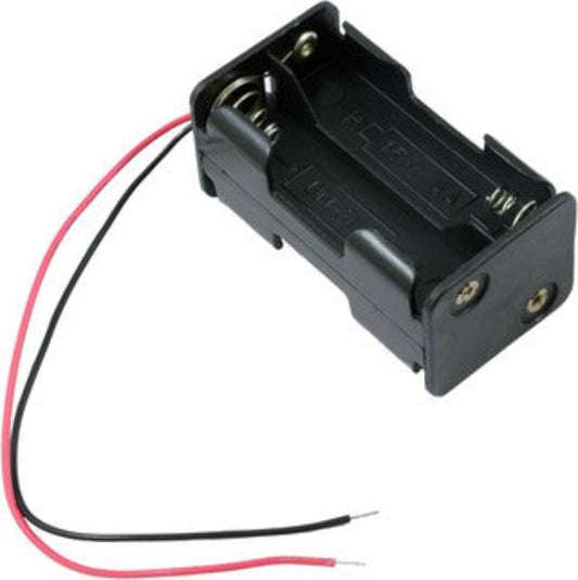 4 x AA Battery Back To Back Holder Case Box