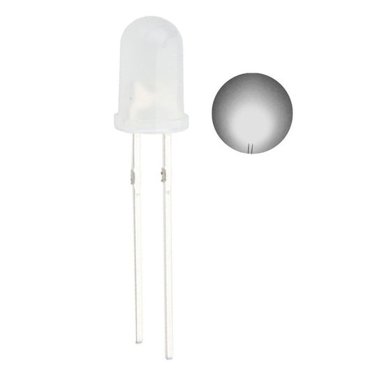 5mm Diffused Bright LED Diode White