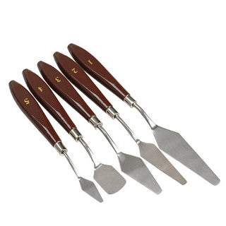 5pcs/lot Stainless Steel Palette Scraper Set