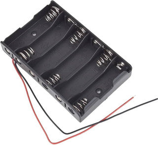 6 X AA Plastic Battery Holder