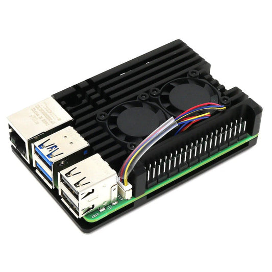 Aluminium Armour Dual-Fan Heatsink Case for Raspberry Pi 5