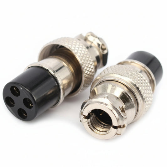 Aviation Plug GX16-4 Metal Male Female Panel Connector