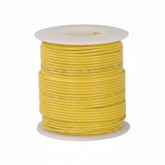20 Awg Stranded Hook Up Wire- Yellow - 1 Metre