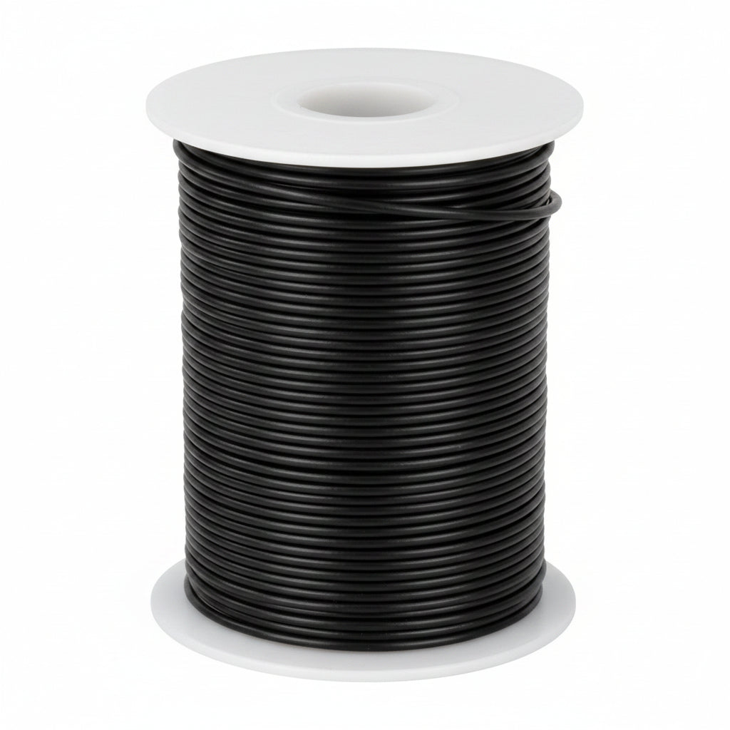 20 Awg Stranded Hook Up Wire- Black - 1 Metre