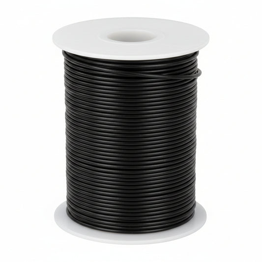 20 Awg Stranded Hook Up Wire- Black - 1 Metre