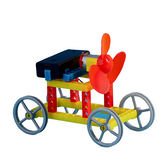 DIY Colorful Wind Generator Car