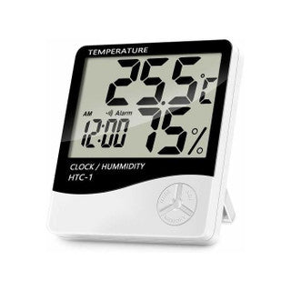 HTC-1 Thermometer Hygrometer Meter Alarm Clock