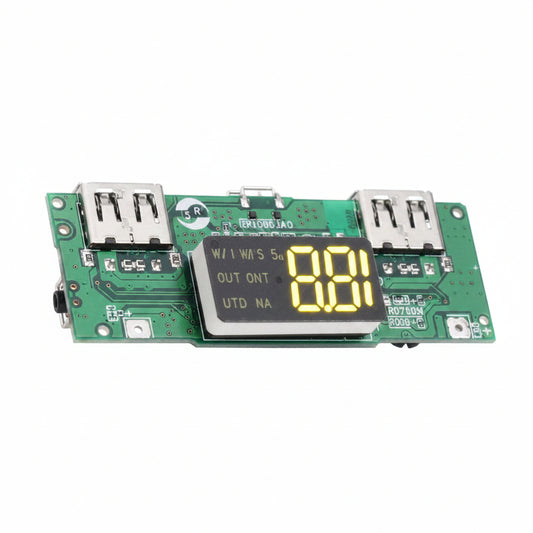 Dual USB 5V 2.1A LED Lithium Battery Charger Protection Board