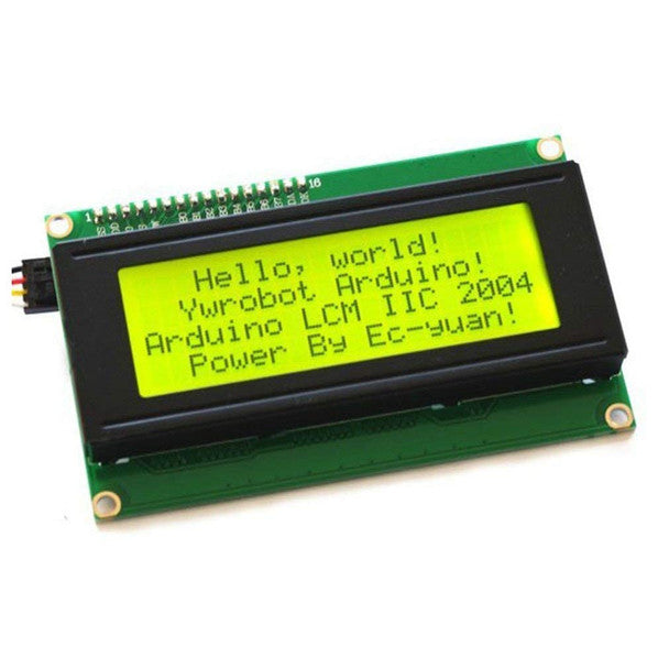 LCD 20X4 (2004) Yellow Serial Backlight with IIC