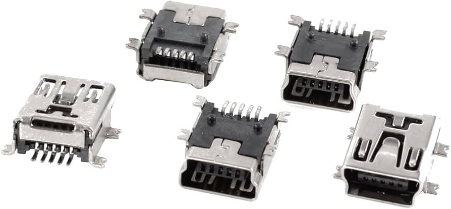 Mini USB SMD 5 Pin Female Mini B Socket