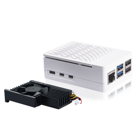 Raspberry Pi 5 ABS Case with Pi 5 Active Cooler Silver