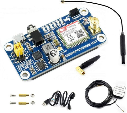 SIM868 GSM/GPRS/GNSS/Bluetooth HAT