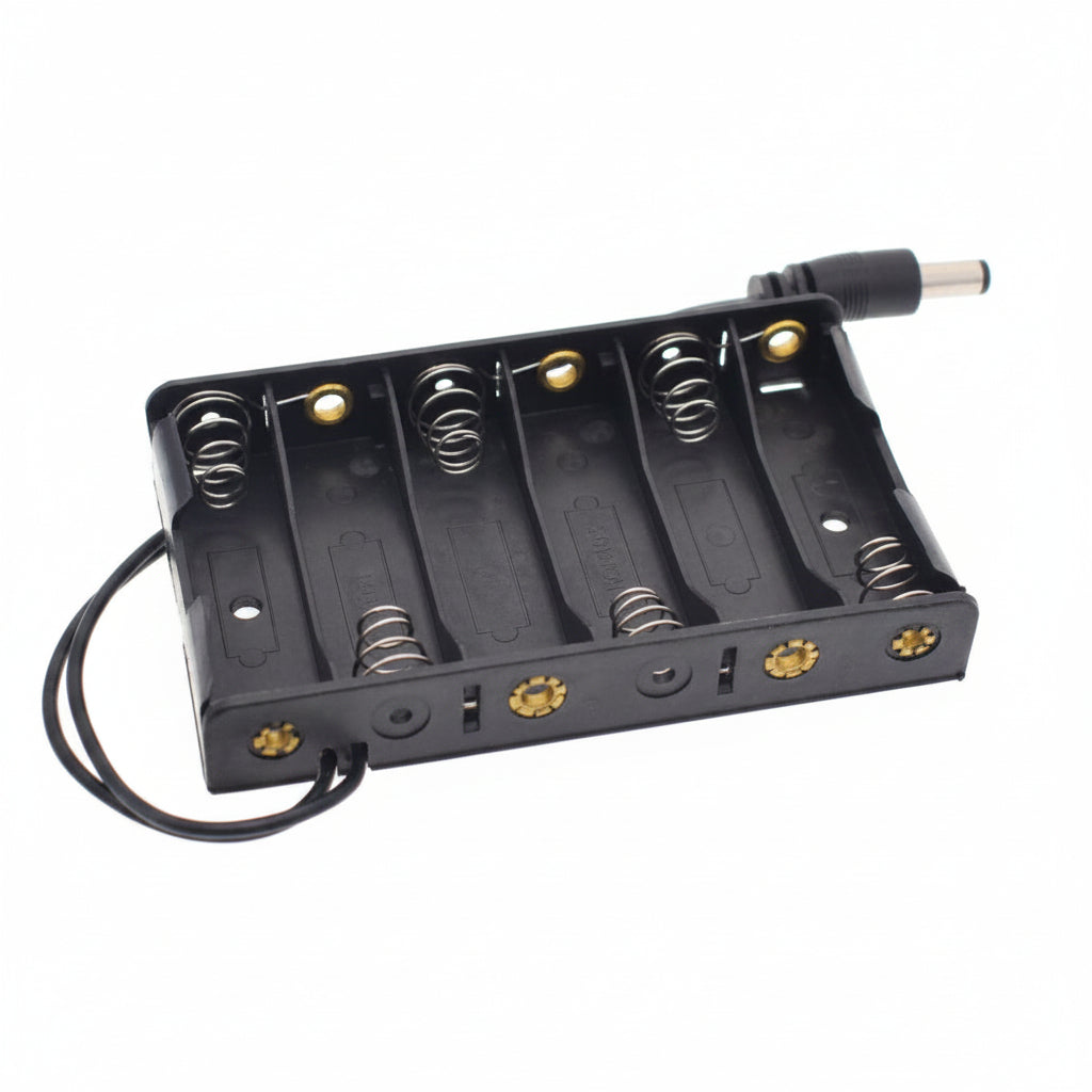 Size 6 AA Battery Case Holder