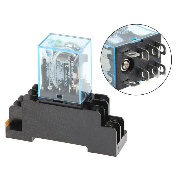 TF08A relay socket + Omron relay LY2NJ 10A 12V