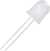 White 10mm Diffused 20mA Round LED