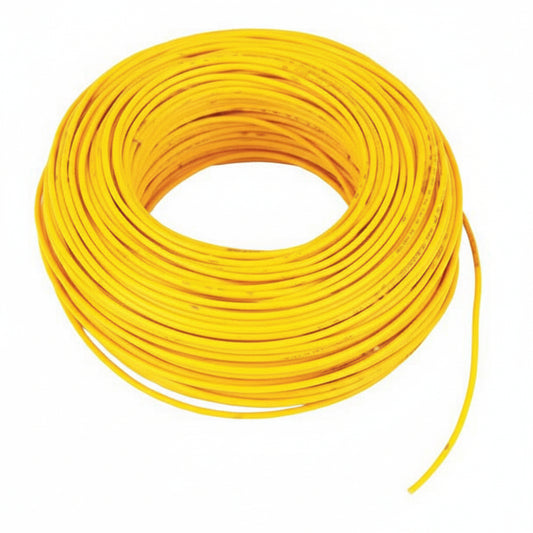 Yellow Stranded Insulated Project Wire - 1 Metre