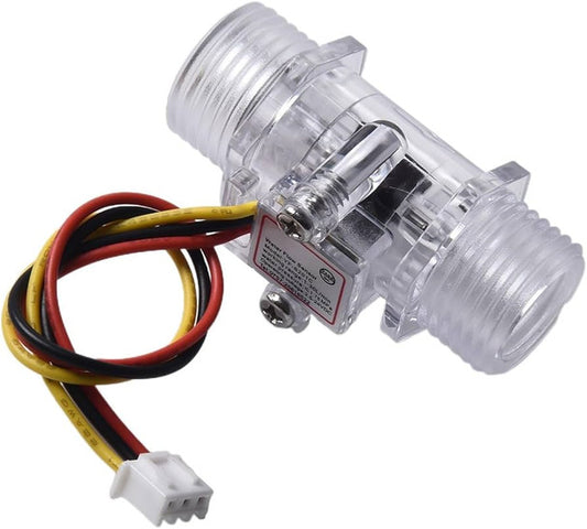 ZJ-S201C G1/2 1-30L/min 5-15V Flow Meter (Transparent)