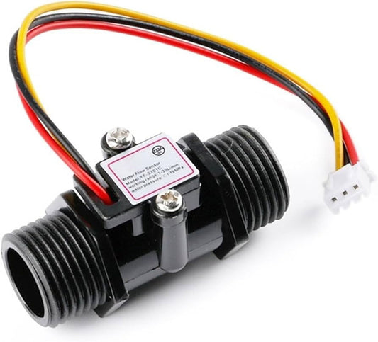 ZJ-S201C G1/2 1-30L/min 5-15V Flow Meter (Black)
