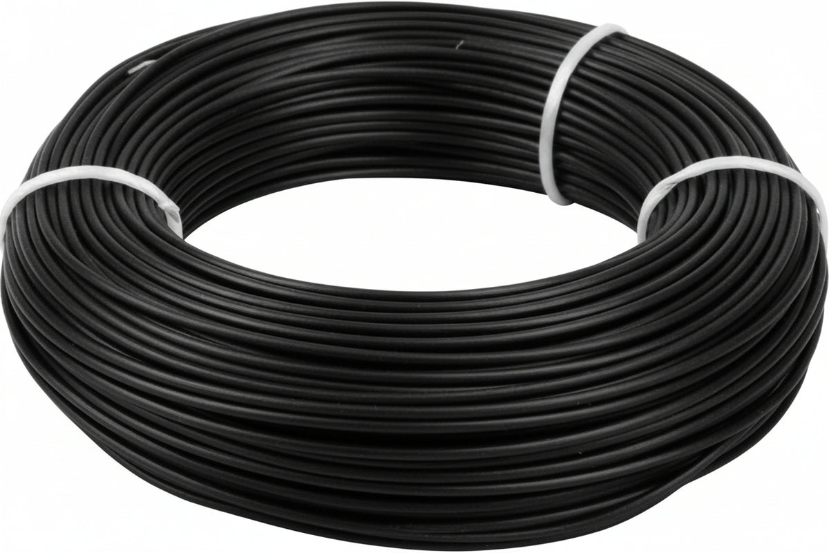 Black Stranded Insulated Project Wire - 1 Metre