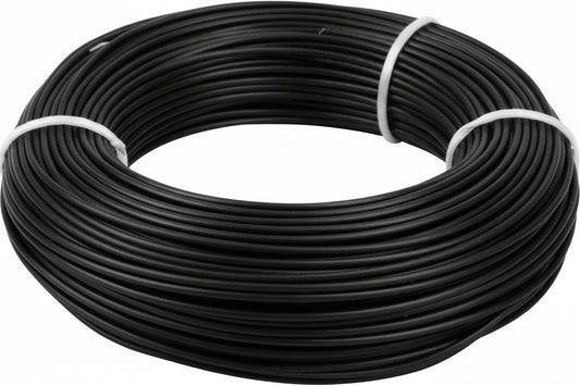 Black Stranded Insulated Project Wire - 1 Metre
